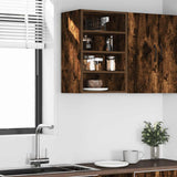 Hanging Cabinet Riga Smoked Oak 40x29.5x60 cm Engineered Wood 854179