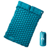 Self Inflating Camping Mattress with Pillows 2-Person Blue 4007101