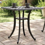 Garden Table Black 53x53x53 cm Cast Aluminium 4002820