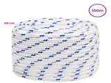 Multipurpose Utility Rope 18 mm 100 m White and Blue PP 3473070
