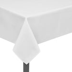 5 Tablecloths White 170 x 130 cm 130802