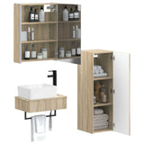 Bathroom Furniture Set 4 pcs Sonoma Oak 3407401