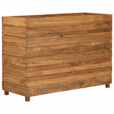 Raised Bed 100x40x72 cm Recycled Teak Wood and Steel 47428