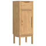 Bathroom Cabinet with Drawer FLORO Wax Brown 35 x 30 x 90 cm 42011237