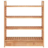 Shoe Rack with Drawer 70x27x81 cm Solid Wood Walnut 350359