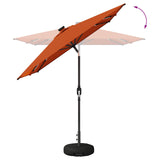 Garden Parasol with LED Lights and Base 200 x 300 cm Polyester 42036243