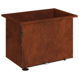 Garden Planter with LED Rusty 40 x 60 x 40 cm Weathering Steel 8008152