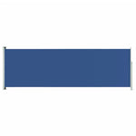 ZNTS Patio Retractable Side Awning 200x600 cm Blue 317972