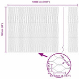 Hexagon Fence Silver 1.6 x 100 m Galvanised steel 42005771