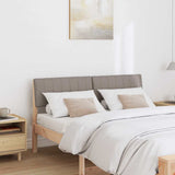 Upholstered Headboard Taupe 135 cm Solid Pine Wood 879237
