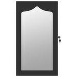 Mirror Jewellery Cabinet Wall Mounted Black 37.5x10x67 cm 353221