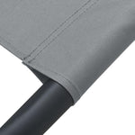 Outdoor Lounge Bed with Canopy Grey 48073
