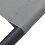 Outdoor Lounge Bed with Canopy Grey 48073