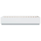 Bed Frame with LED without Mattress White 75x190 cm Small Single 3209667