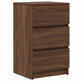 Bedside Cabinets with 3 Drawers 2 pcs Brown Oak 39x35x65 cm 861350