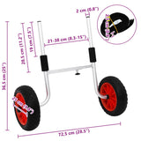 Kayak Trolley Detachable 100 kg Aluminium 94878