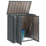 Garden Storage Box Black 101.5 x 57 x 100.5 cm Steel 42011279