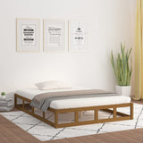 Bed Frame without Mattress Honey Brown 120x200 cm Solid Wood 820794