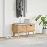 Hallway Bench OTTA 80x40x45 cm Solid Wood Pine 4013462