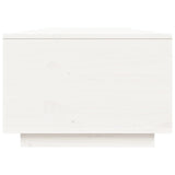 Coffee Table White 80x50x35.5 cm Solid Wood Pine 818261