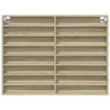 Vitrine Cabinet Sonoma Oak 100x8.5x75 cm Engineered Wood 847935