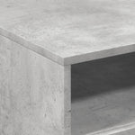 ZNTS Coffee Table with LED Lights Concrete Grey 50x49x40 cm 839829