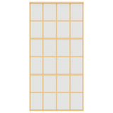 Sliding Door Gold 102.5x205 cm Frosted ESG Glass and Aluminium 155177