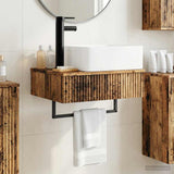 Wall-Mounted Wash Basin Old Wood 53 x 35 x 39 cm 890216