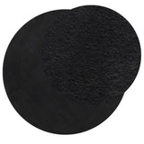 Rug HUARTE Short Pile Soft and Washable Black 160 cm 375125