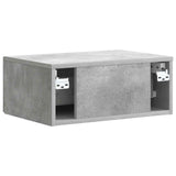 Bedside Cabinet Concrete Grey 49 x 34.5 x 20 cm Engineered Wood 897941