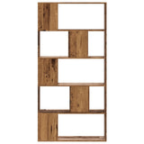 Bookcase 5-Tier Old Wood 80.5x23.5x162.5 cm Engineered Wood 852778