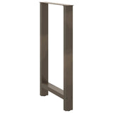 Bar Table Legs Natural Steel 2 pcs 60x cm Steel 4013347