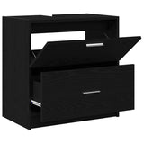 Bathroom Cabinet Black Oak 59 x 37 x 59 cm Engineered wood 868823