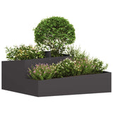 Garden Planter Black 100 x 100 x 50 cm Cold-rolled Steel 873585