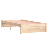Bed Frame without Mattress Solid Wood 90x200 cm 814934
