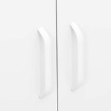 Storage Cabinet White Steel Medium Storage Cabinet Rectangular 336170