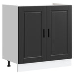 Sink Base Cabinet with Door Porto 2 pcs Black 80 x 46 x 84.5 cm 3315022