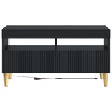 LED TV Cabinet Black Engineered Wood 896776