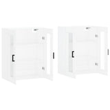 Wall Mounted Cabinets 2 pcs White Engineered Wood 3197937