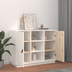 ZNTS Sideboard White 100x40x75 cm Solid Wood Pine 820133