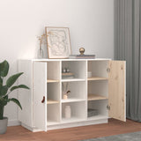 Sideboard White 100x40x75 cm Solid Wood Pine 820133