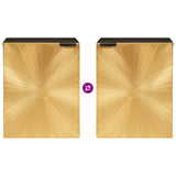Bathroom Cabinet with Shelf Black and Gold 38 x 33 x 48 cm 4017848