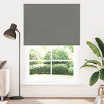 ZNTS Roller Blind Blackout Grey 155x230 cm Fabric Width 151.6 cm Polyester 4011217