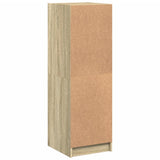 Highboard with Glass Doors Sonoma Oak 35x37x109 cm 836387