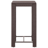 Garden Bar Set Brown, Cream white PE rattan, steel Medium 3095383