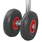 ZNTS ProPlus Double Jockey Wheel Plastic Rim with Air-Filled Tyre 26x8.5cm 341508 404036