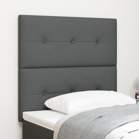 ZNTS LED Headboard Dark Grey 100 cm Fabric 3338411