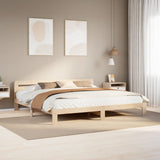 Bed Frame without Mattress 180x200 cm Super King Solid Wood Pine 855558
