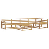 Outdoor Sofa Set 6 pcs White 79 x 79 x 37 cm Solid Acacia Wood 3386478