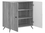 Sideboard Grey Sonoma 66 x 34.5 x 90 cm Engineered Wood 895511